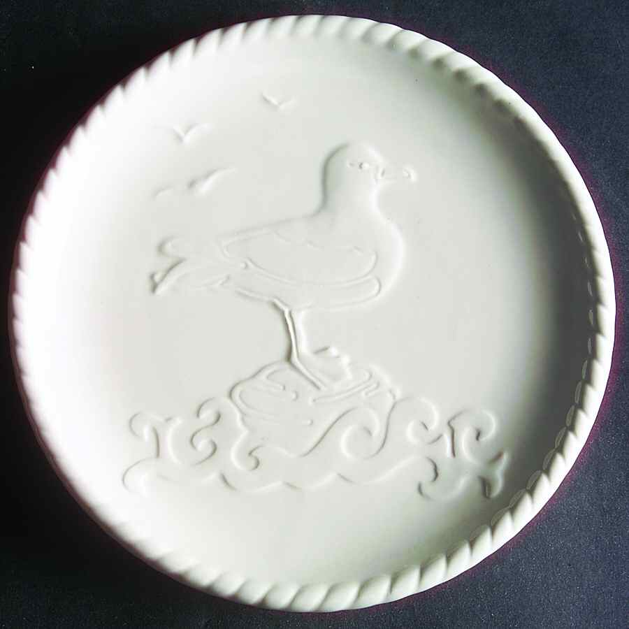 Nautical White Salad Plate by American Atelier-1
