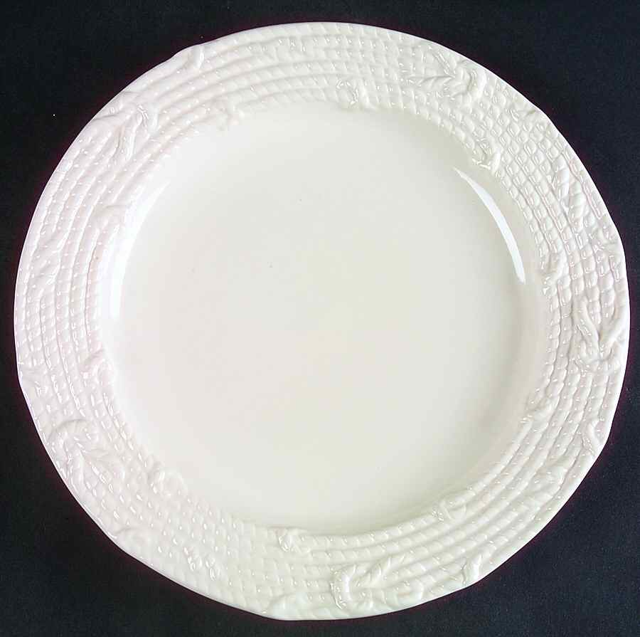 Nautical White Dinner Plate by American Atelier-1