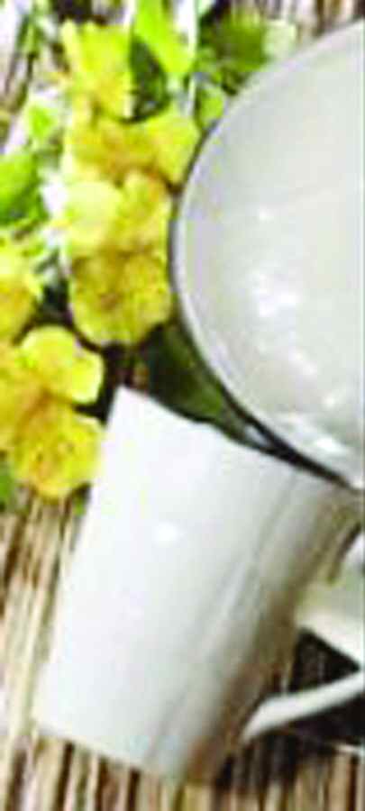 Weave Ivory Mug by American Atelier-1
