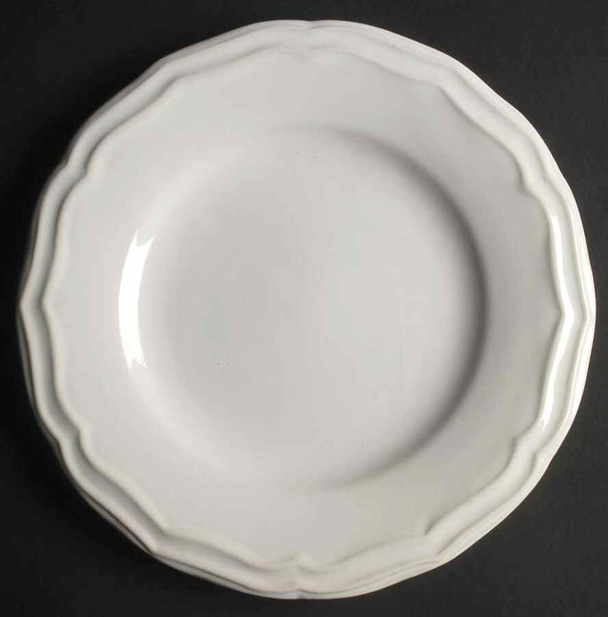 Margaux White Salad/Dessert Plate by American Atelier-1