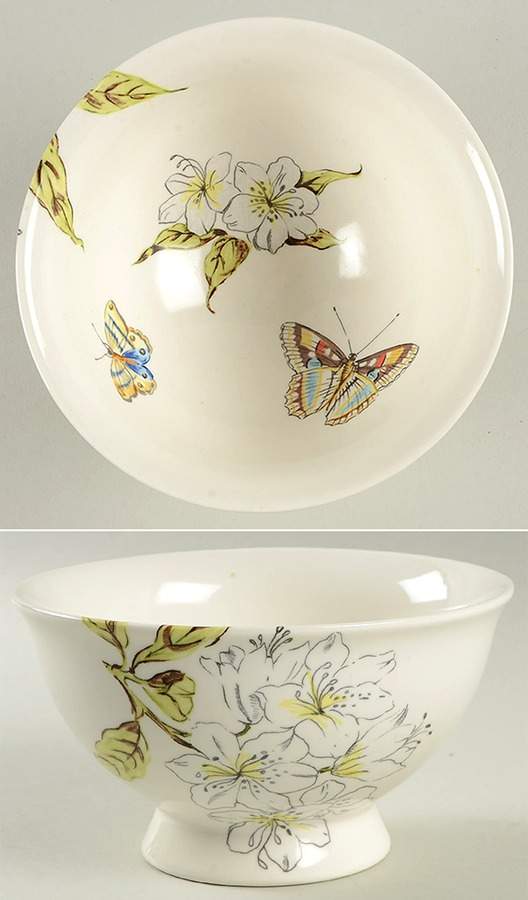 Butterfly Study Soup/Cereal Bowl by Anthropologie-1
