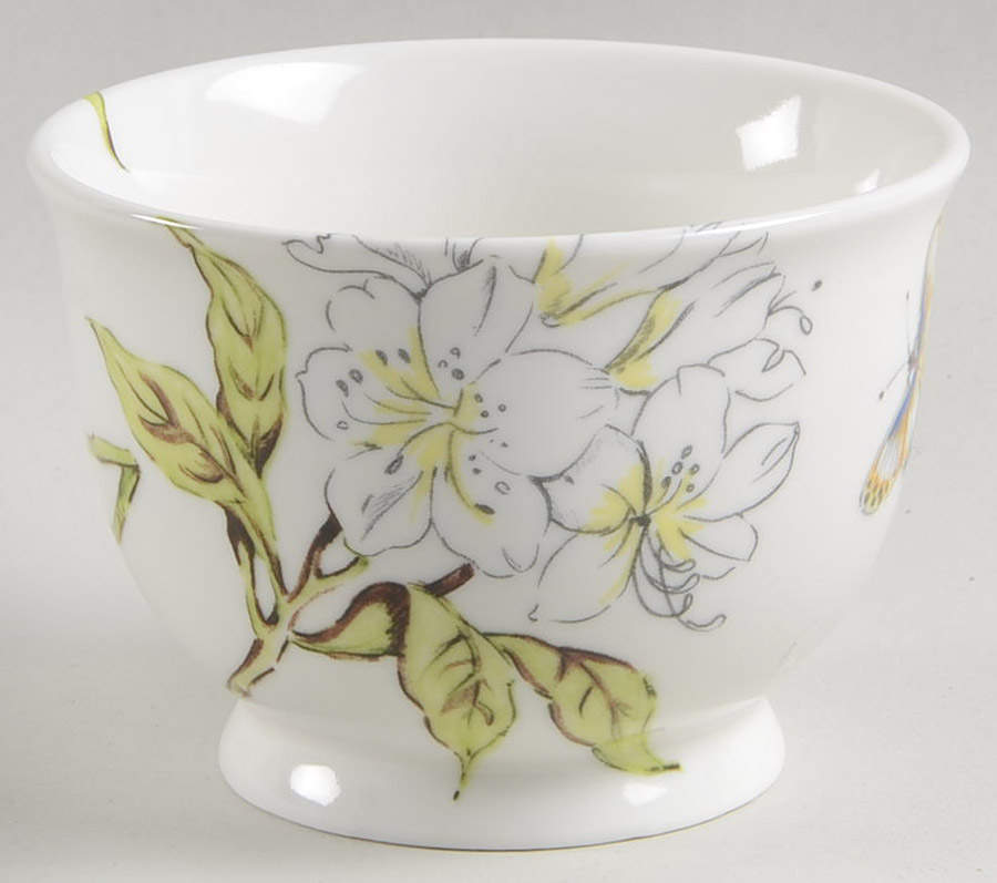 Butterfly Study Sugar Bowl No Lid by Anthropologie-1