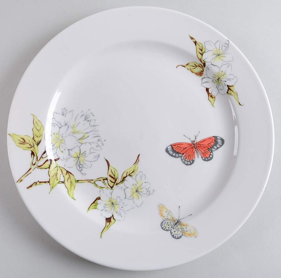 Butterfly Study Dinner Plate by Anthropologie-1