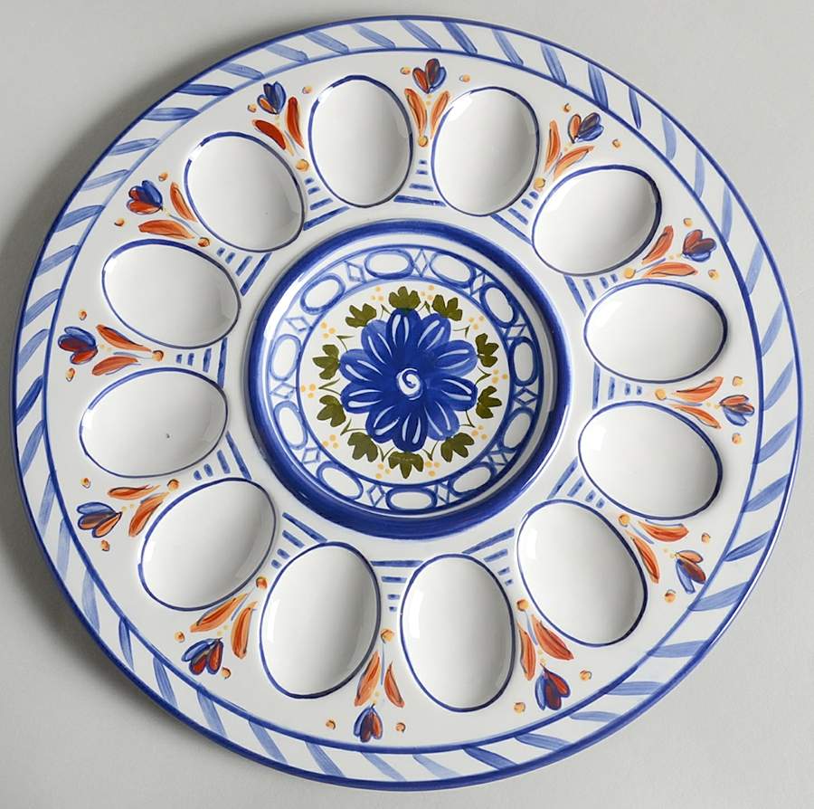 Valencia Deviled Egg Plate by Artimino-1