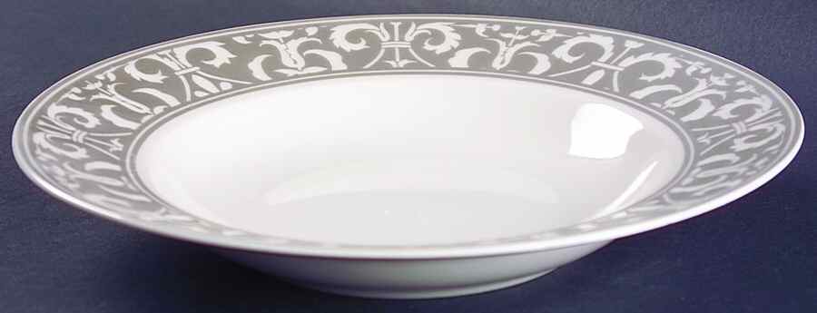 Vertoni Silver Large Rim Soup Bowl by 222 Fifth (PTS)-1