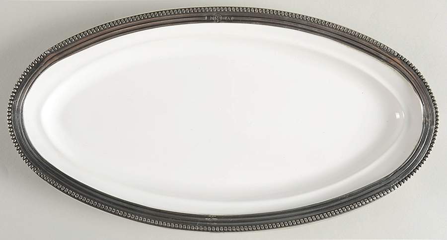 Perlina 13" Oval Serving Platter by Arte Italica-1