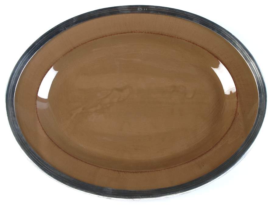 Espresso 16" Oval Serving Platter by Arte Italica-1