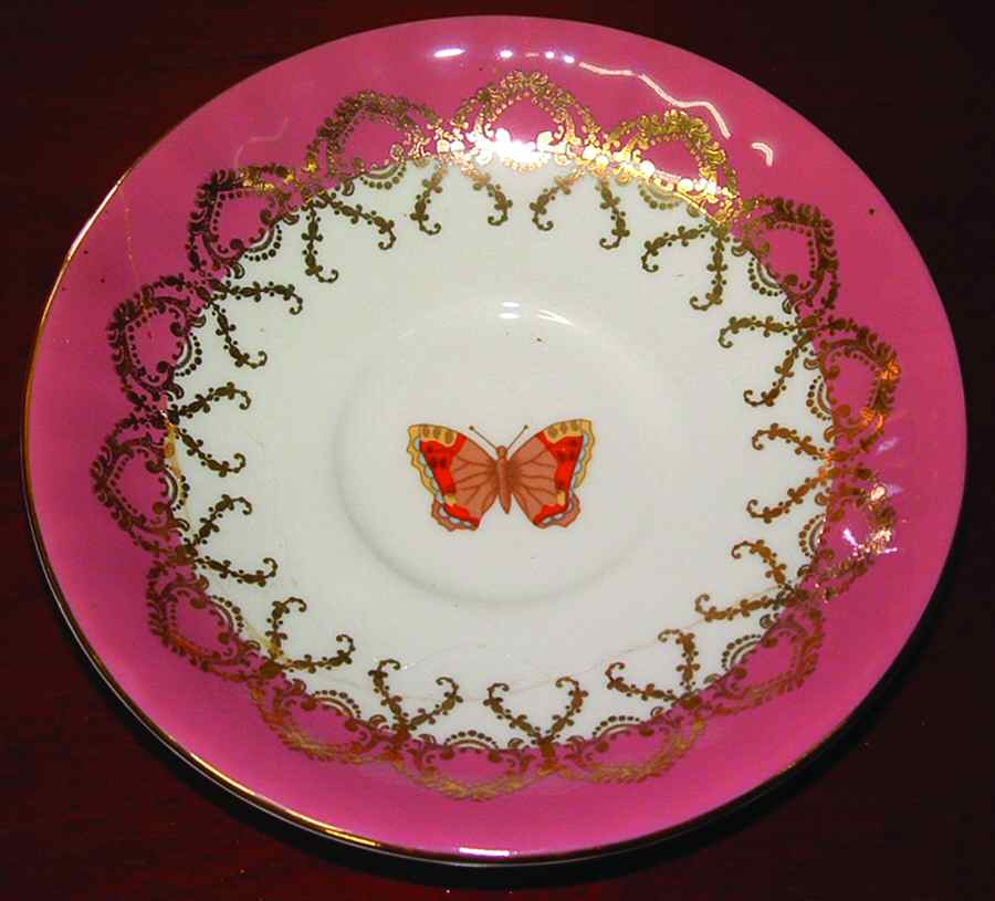 2979 Pink Saucer by John  Aynsley & Sons-1