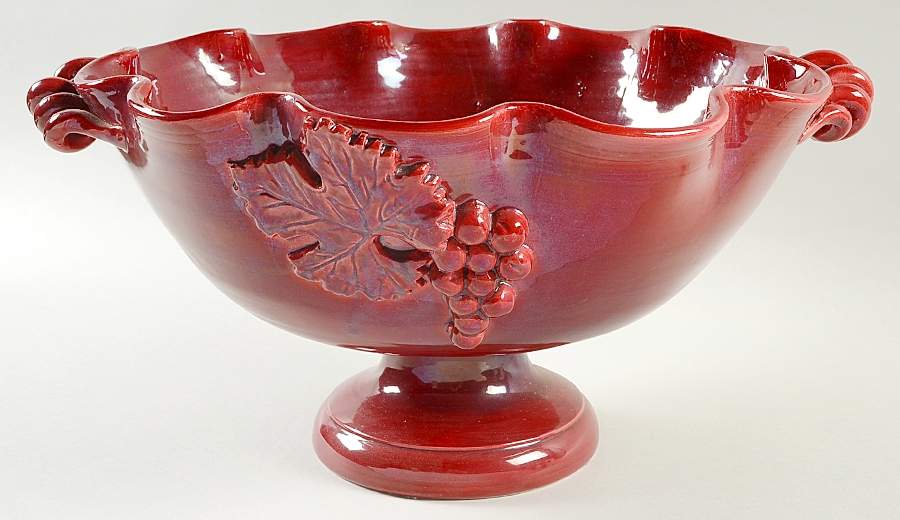 Sole Burgundy Large Compote by Arte Italica-1