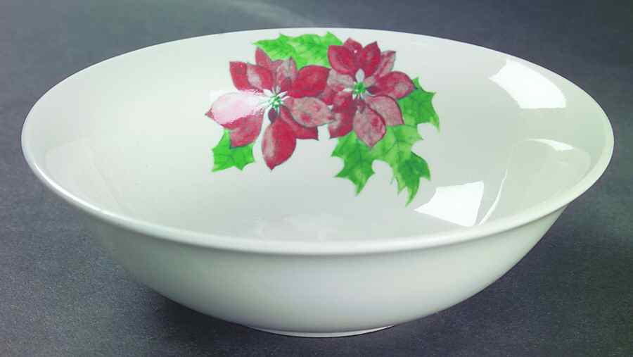 Poinsettia Soup/Cereal Bowl by American Atelier-1