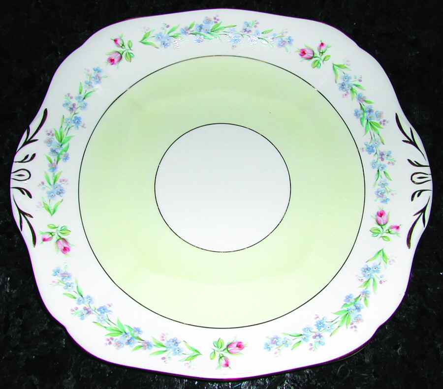 1789 Handled Cake Plate by Adderley-1