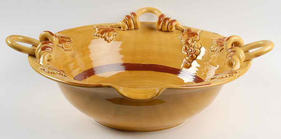 Sole Mustard 15" Round Decorative Bowl by Arte Italica-1