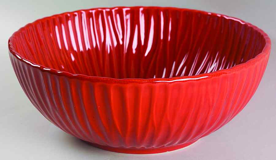 Palette Paprika (Orange) 11" Large Salad Serving Bowl by Ambiance-1