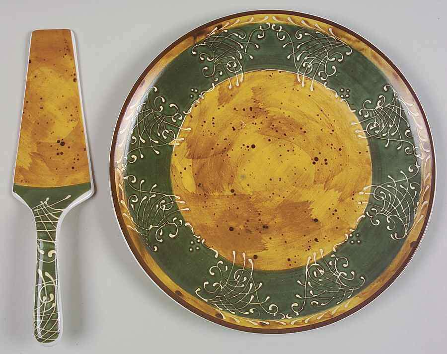 St Remy Cake Plate & Server Set (No Box) by Ambiance-1