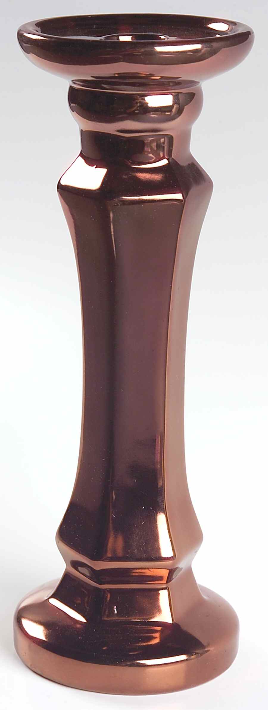 Copper Accessories 10" Pillar Candleholder by Ambiance-1