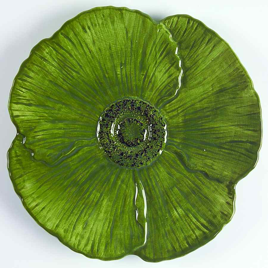 Fleur Rustique Figural (Green) Salad/Dessert Plate by Ambiance-1