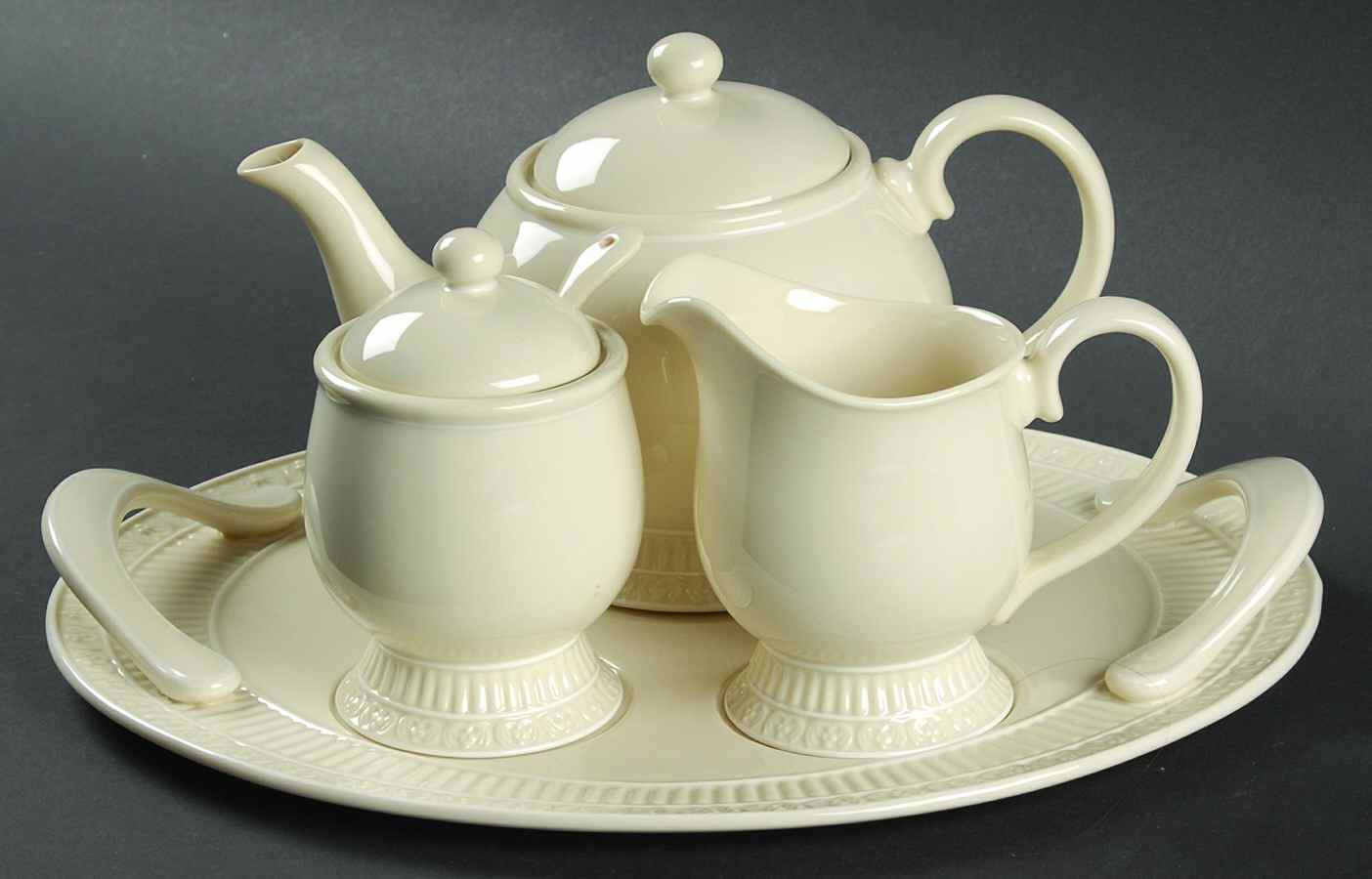 Colonnade 7 Piece Tea Set (TP,CR,SUSPN, TS7PT) by Ambiance-1