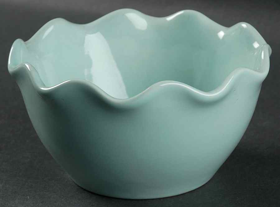 Ruffled Blue Soup/Cereal Bowl by Ambiance-1
