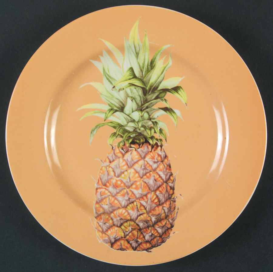 Pine Apple Gold Salad Plate by 222 Fifth (PTS)-1