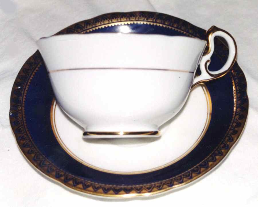 B3696 Footed Cup & Saucer Set by John  Aynsley & Sons-1