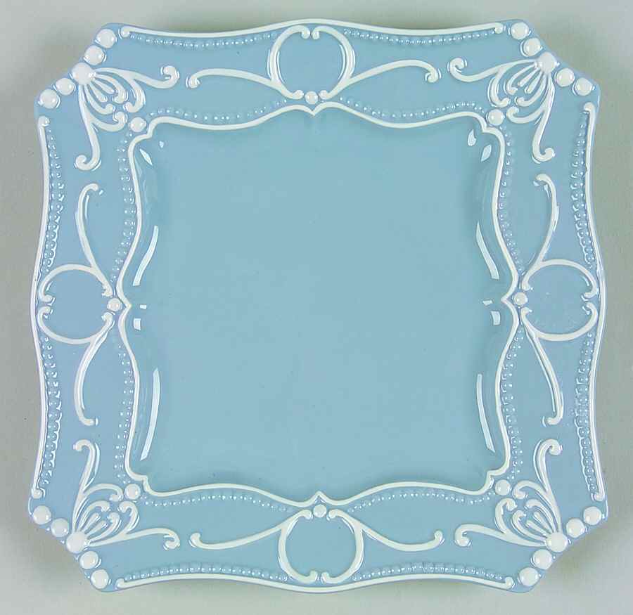 Aristocrat Blue Square Salad Plate by Ambiance-1