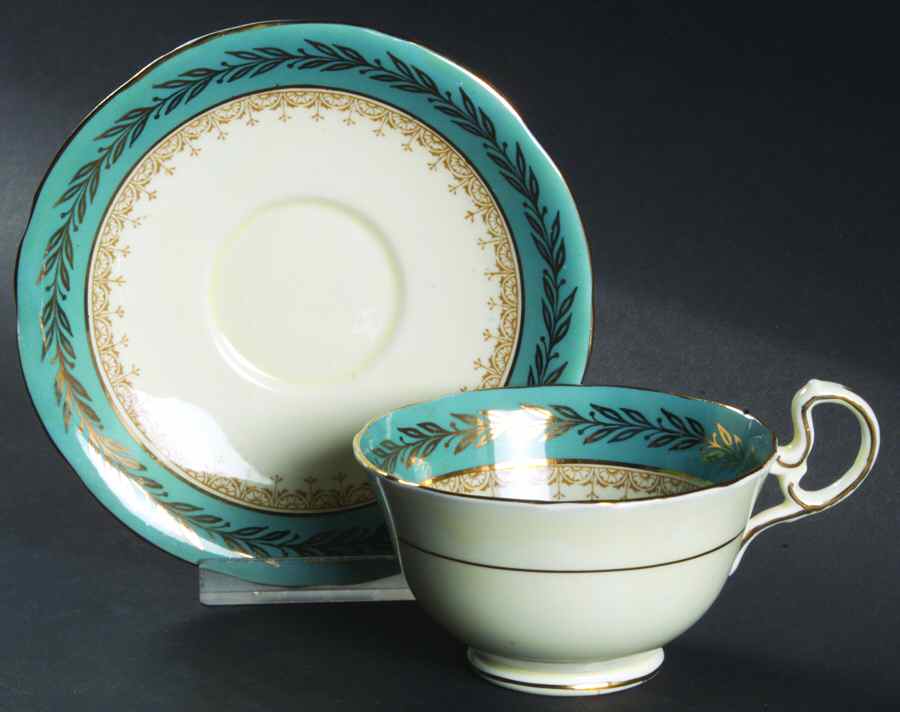 6165 Footed Cup & Saucer Set by John  Aynsley & Sons-1