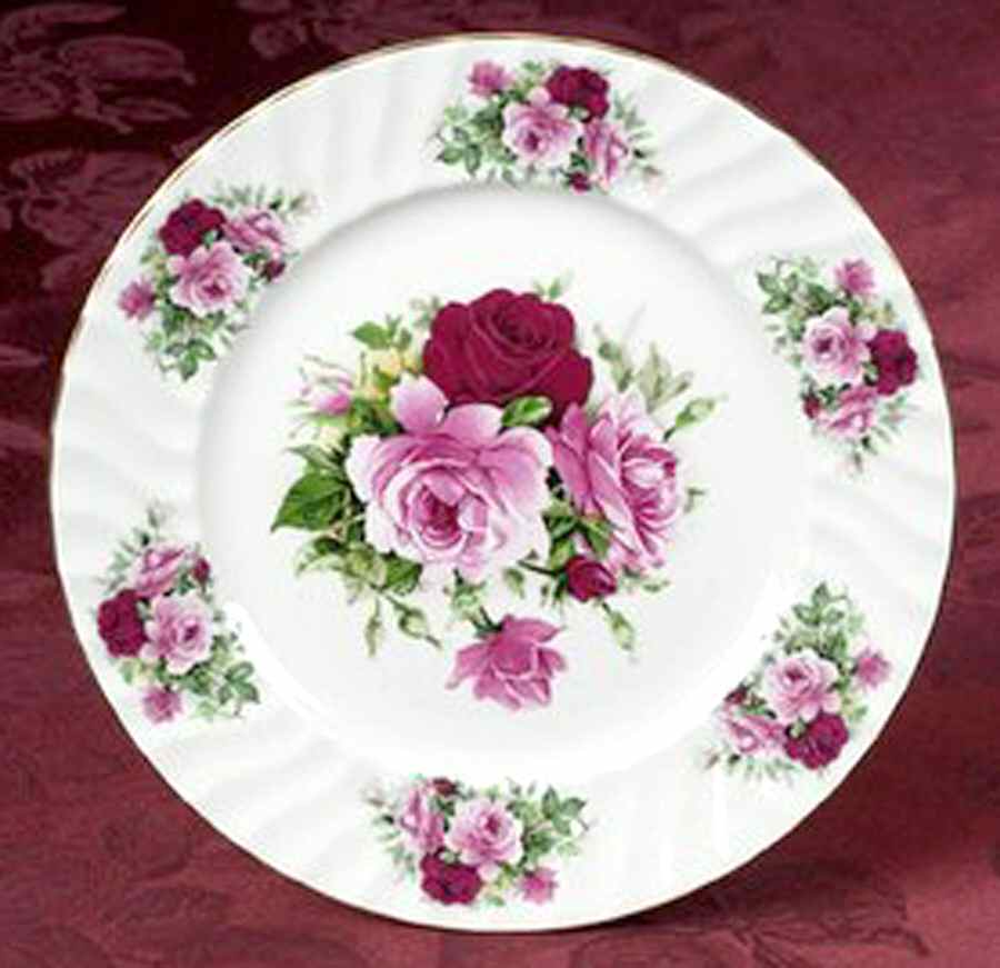 Summertime Rose Dinner Plate by Allyn Nelson-1