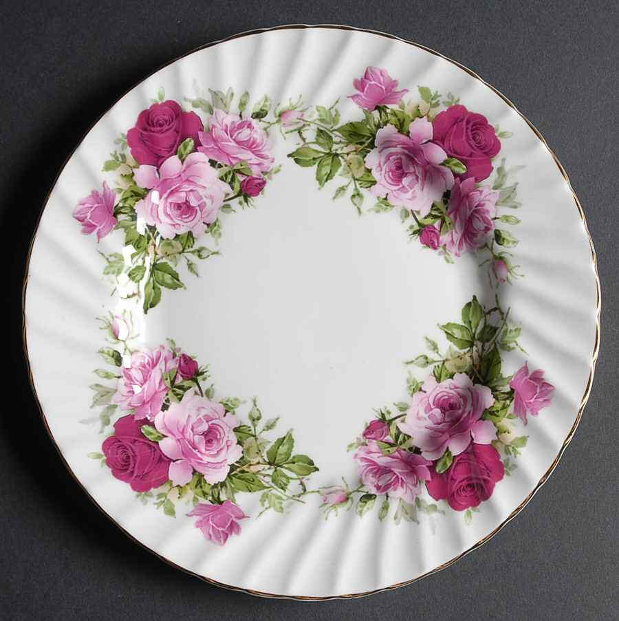 Summertime Rose Salad Plate by Allyn Nelson-1
