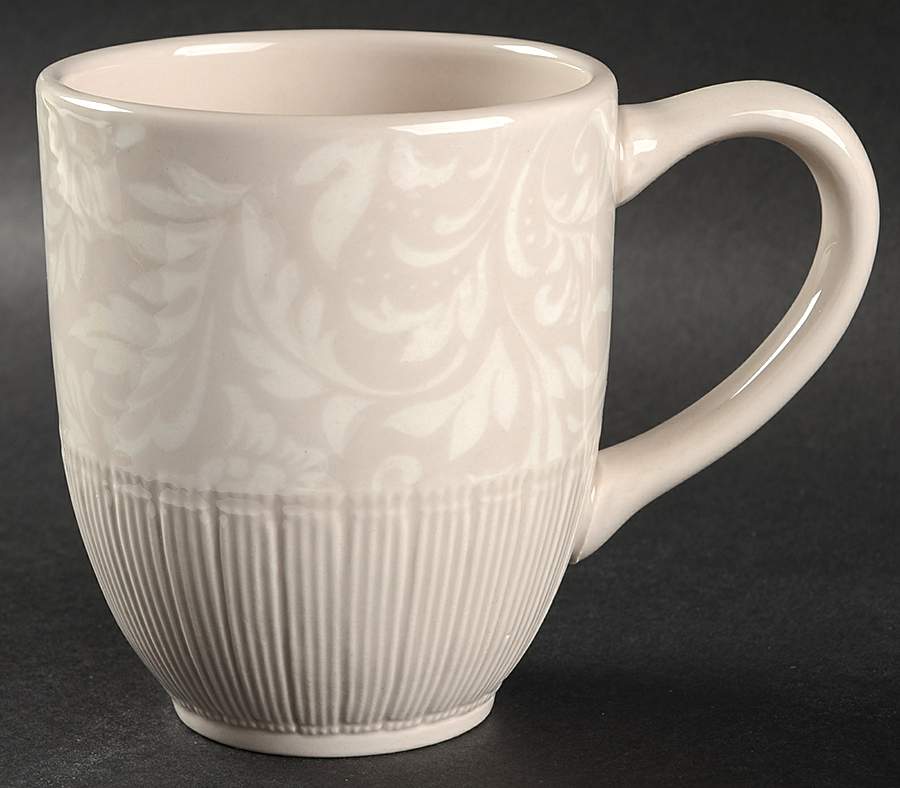 Brocade Taupe Mug by Ambiance-1