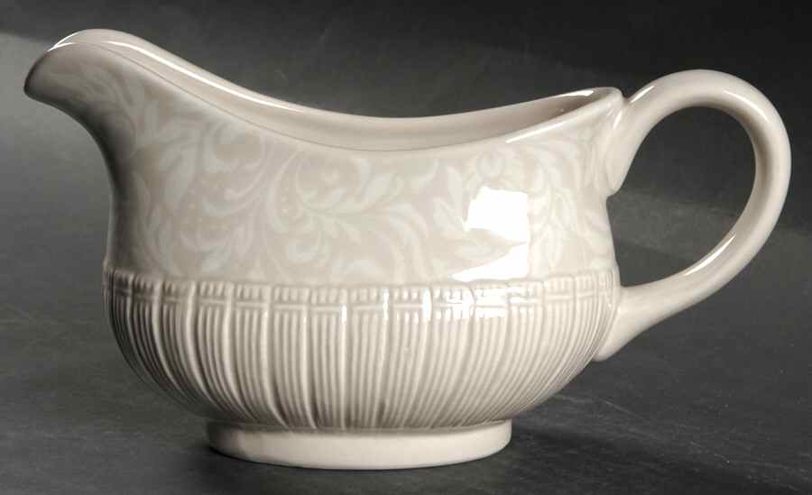 Brocade Taupe Gravy Boat by Ambiance-1