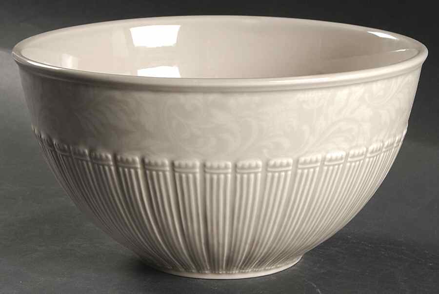 Brocade Taupe 9" Round Serving Bowl by Ambiance-1