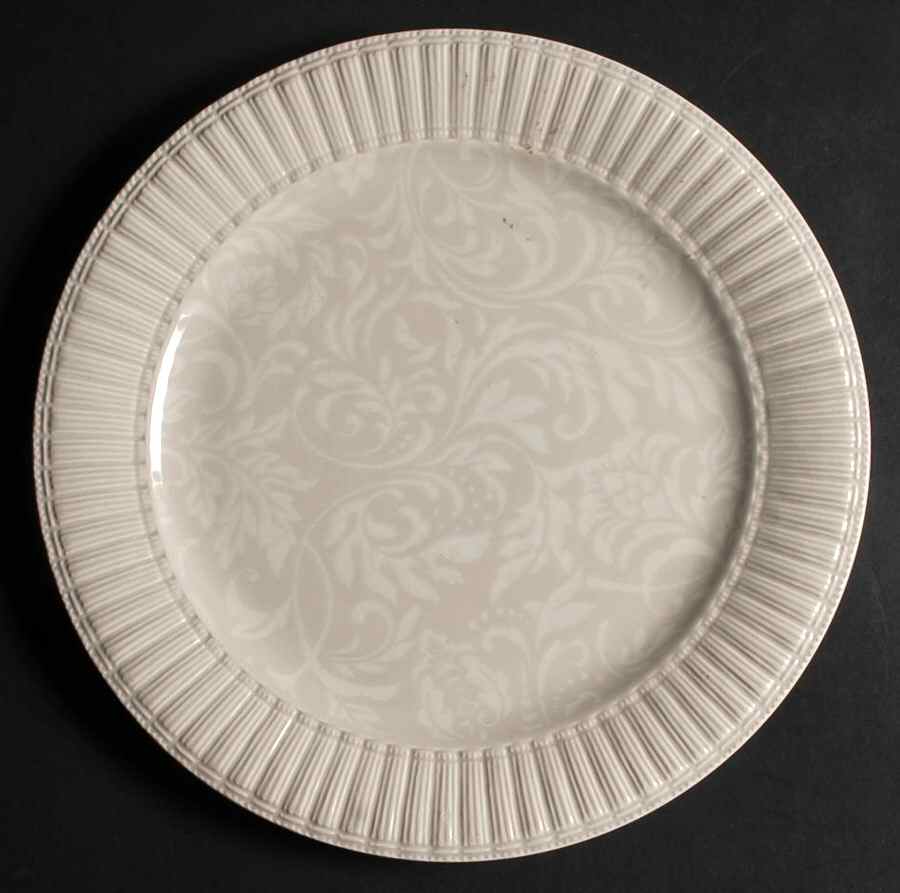 Brocade Taupe Dinner Plate by Ambiance-1