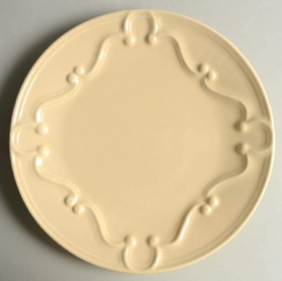 Carcassonne Creme (Cream) Dinner Plate by Antheor (France)-1