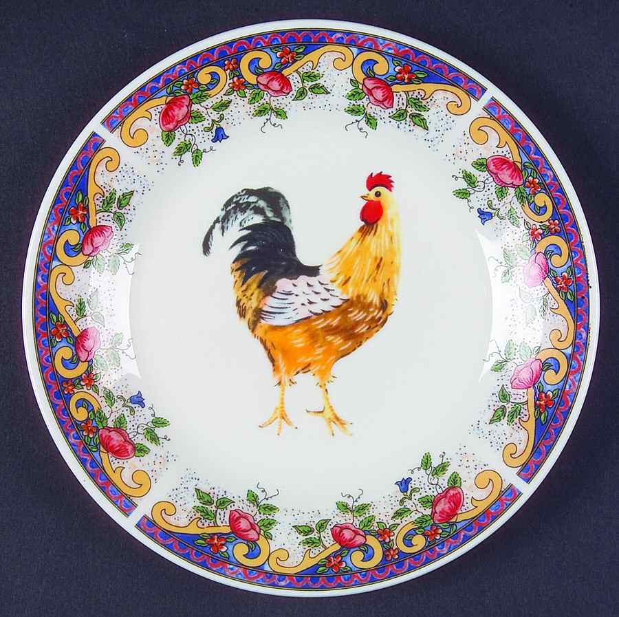 Rooster (Round, 5229) Salad Plate by American Atelier-1