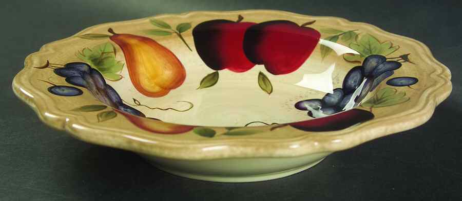 Fruit Fantasy Rim Soup Bowl by American Atelier-1