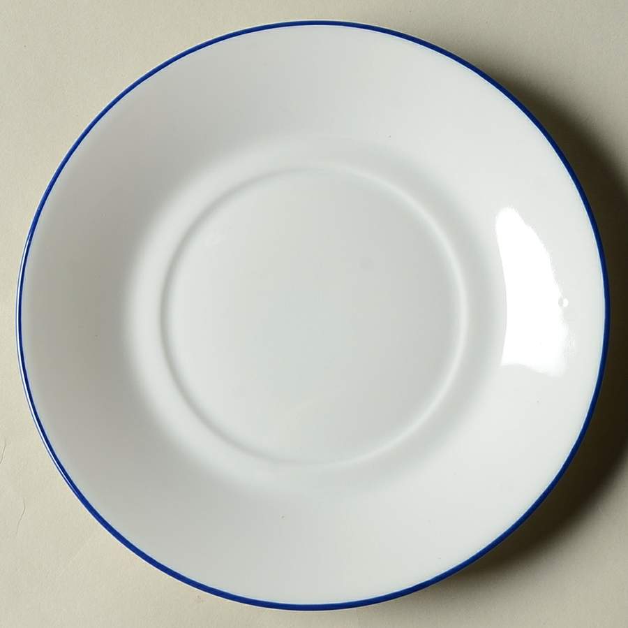 Tuileries Blue Band Saucer by Apilco-1