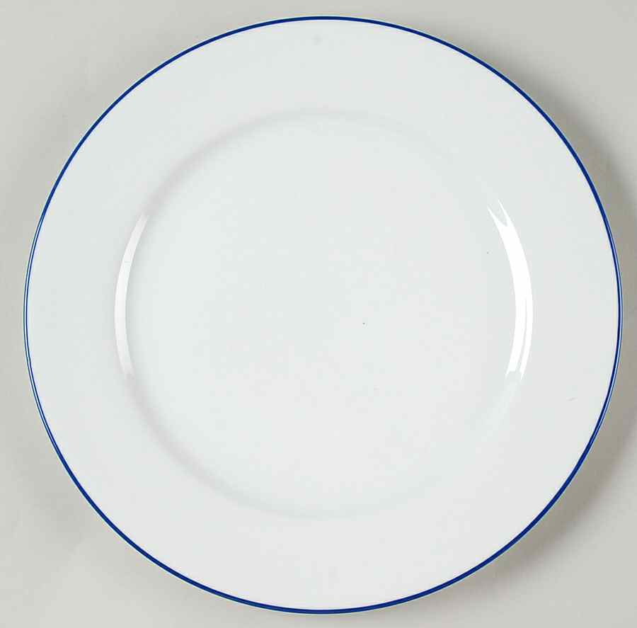 Tuileries Blue Band Dinner Plate by Apilco-1