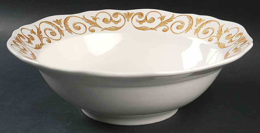 Florentine Gold 12" Large Salad Serving Bowl by Arte Italica-1