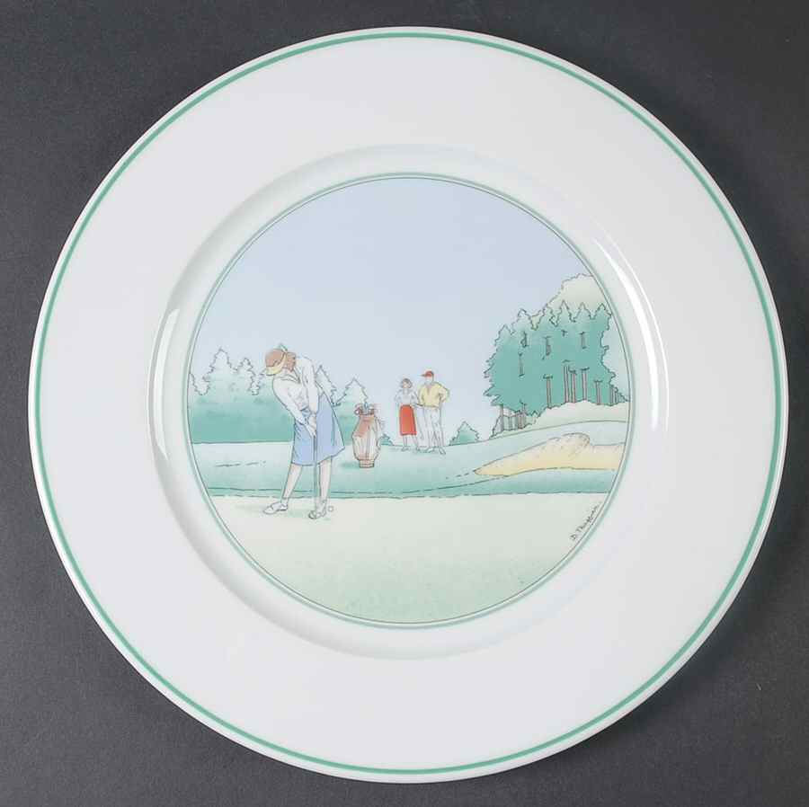 Golf Dinner Plate by Apilco-1