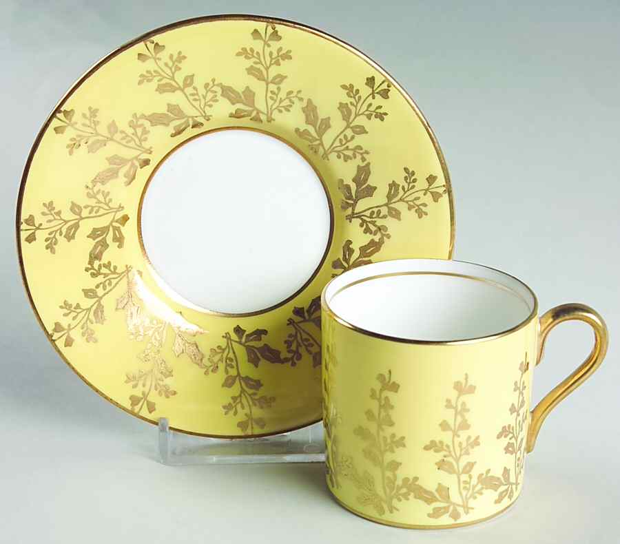 1730m Flat Demitasse Cup & Saucer Set by John  Aynsley & Sons-1