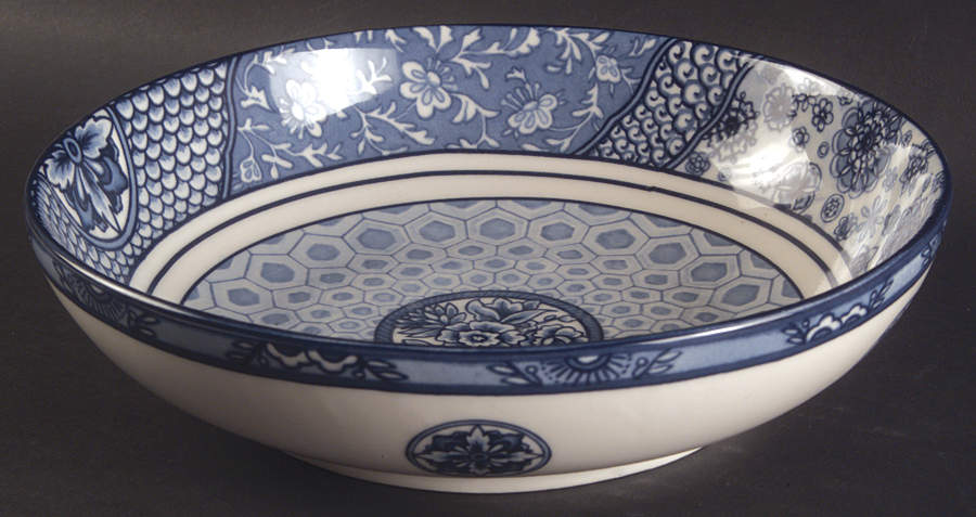 Blue Dynasty 10" Round Vegetable Bowl by 222 Fifth (PTS)-1