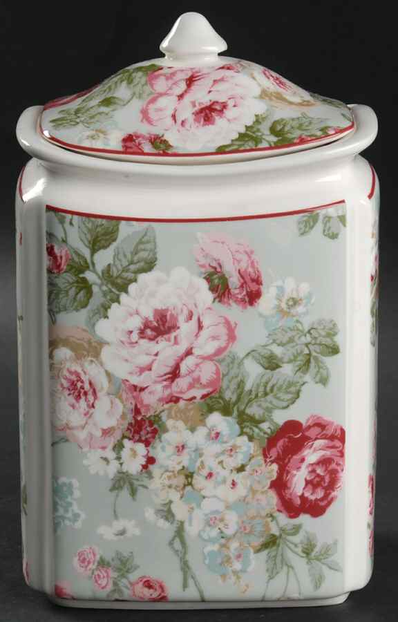 English Rose Medium Canister & Lid by 222 Fifth (PTS)-1