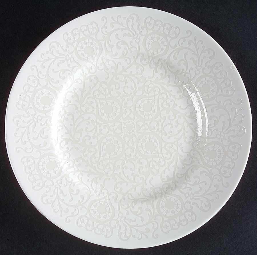 French Market White Salad/Dessert Plate by 222 Fifth (PTS)-1