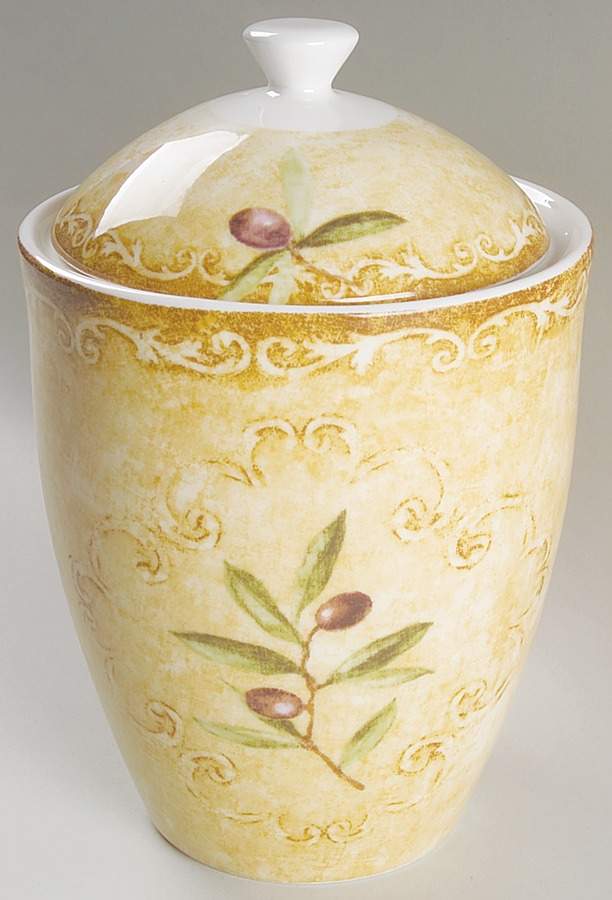 Oliveto Small Canister & Lid by 222 Fifth (PTS)-1