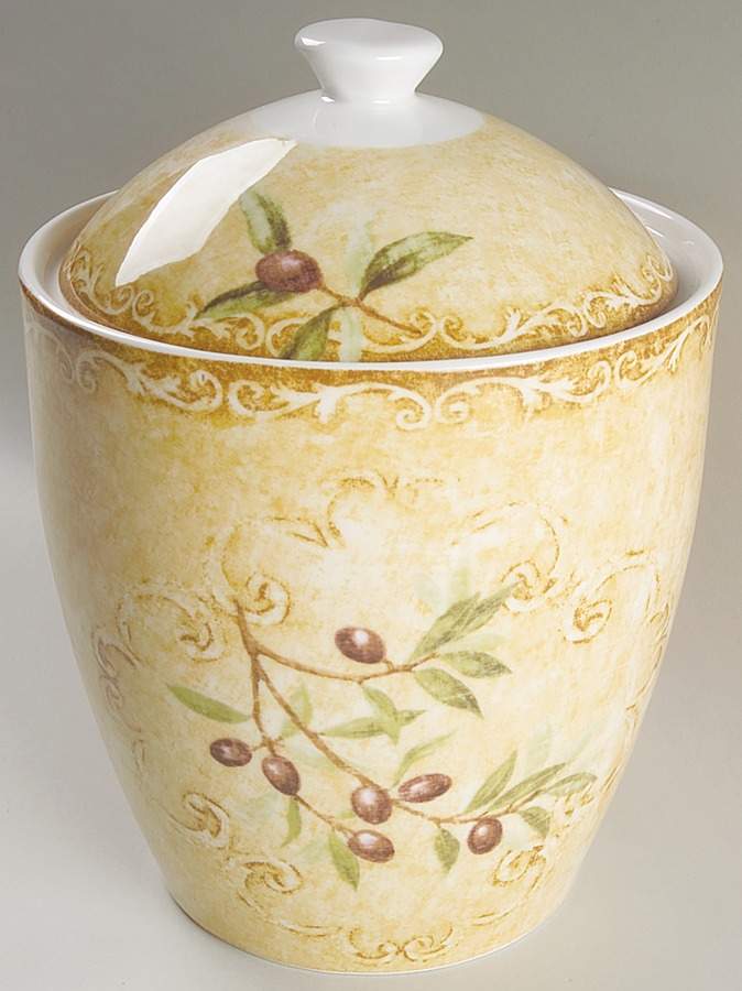 Oliveto Large Canister & Lid by 222 Fifth (PTS)-1