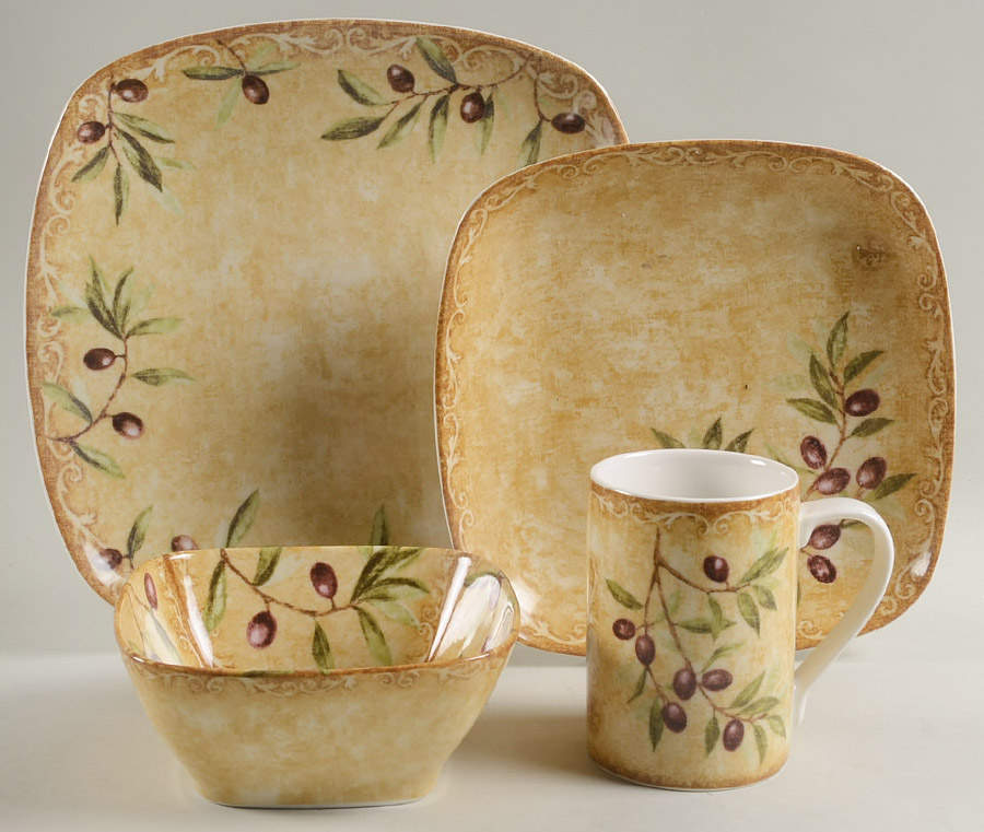 Oliveto 4 Piece Place Setting by 222 Fifth (PTS)-1