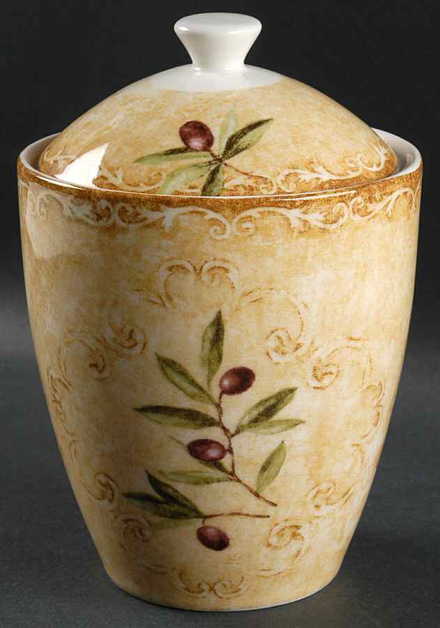 Oliveto Medium Canister & Lid by 222 Fifth (PTS)-1