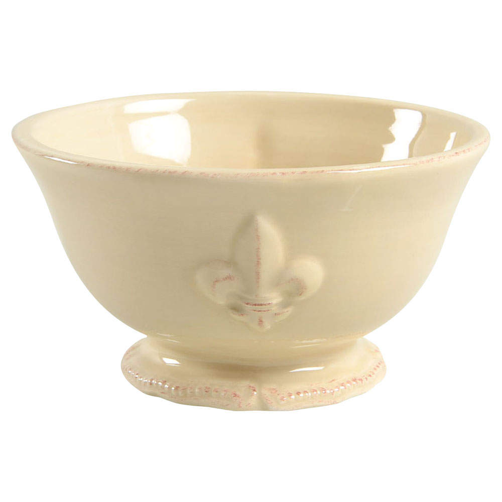 Fleur De Lis Cream Soup/Cereal Bowl by Artimino-1