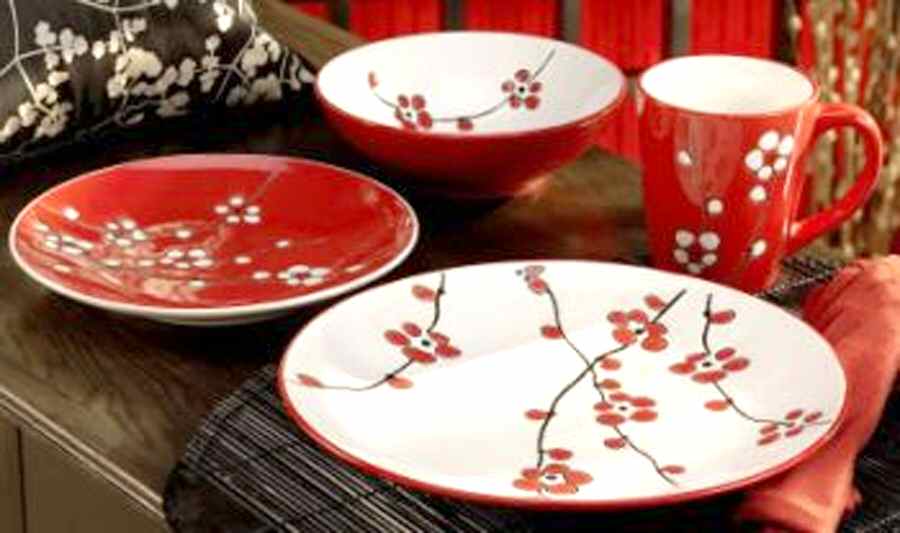 Cherry Blossom Dinner Plate by American Atelier-1