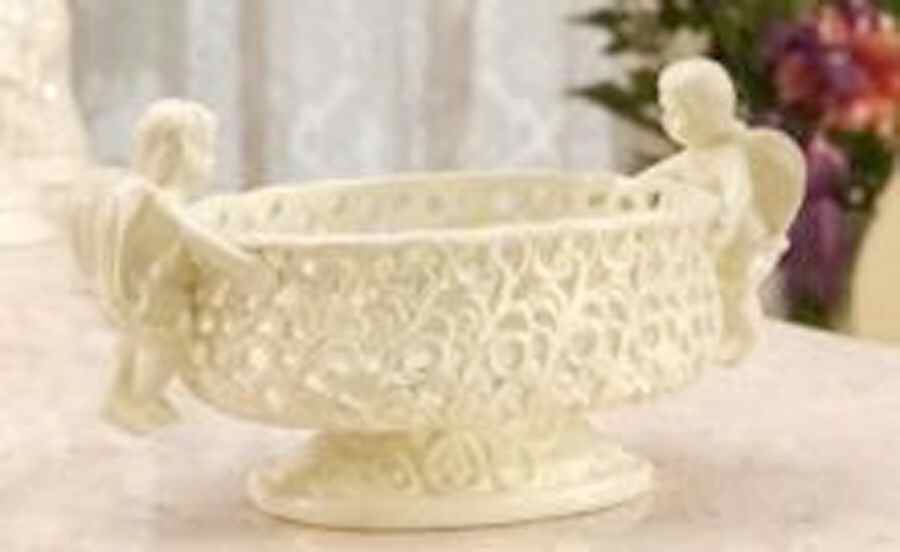 Lace (Serveware) 9" Pierced Oval Bowl by American Atelier-1